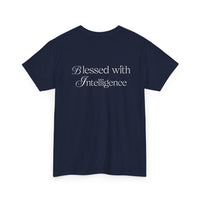 Amen & Algorithms T‑Shirt — “Blessed with Intelligence” Graphic Tee