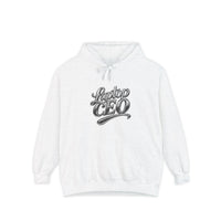 Laptop CEO Hoodie — 'Be Your Own Boss' Graphic Garment-Dyed Hoodie