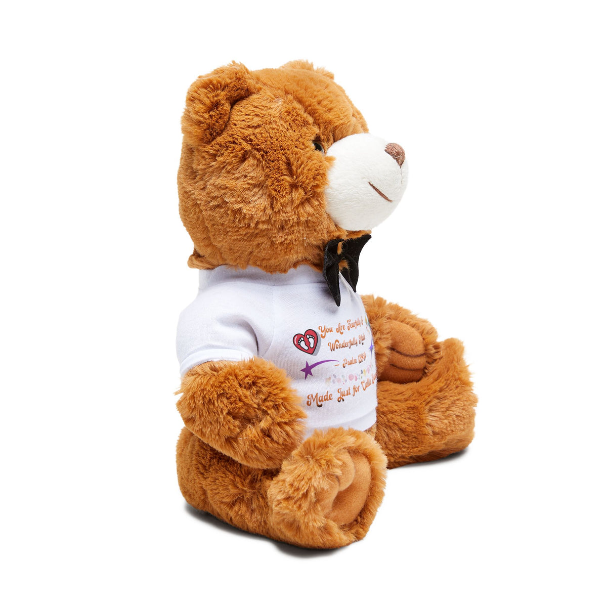 Personalized Plush Teddy Bear with T-Shirt - Custom Message Gift for Kids & Loved Ones