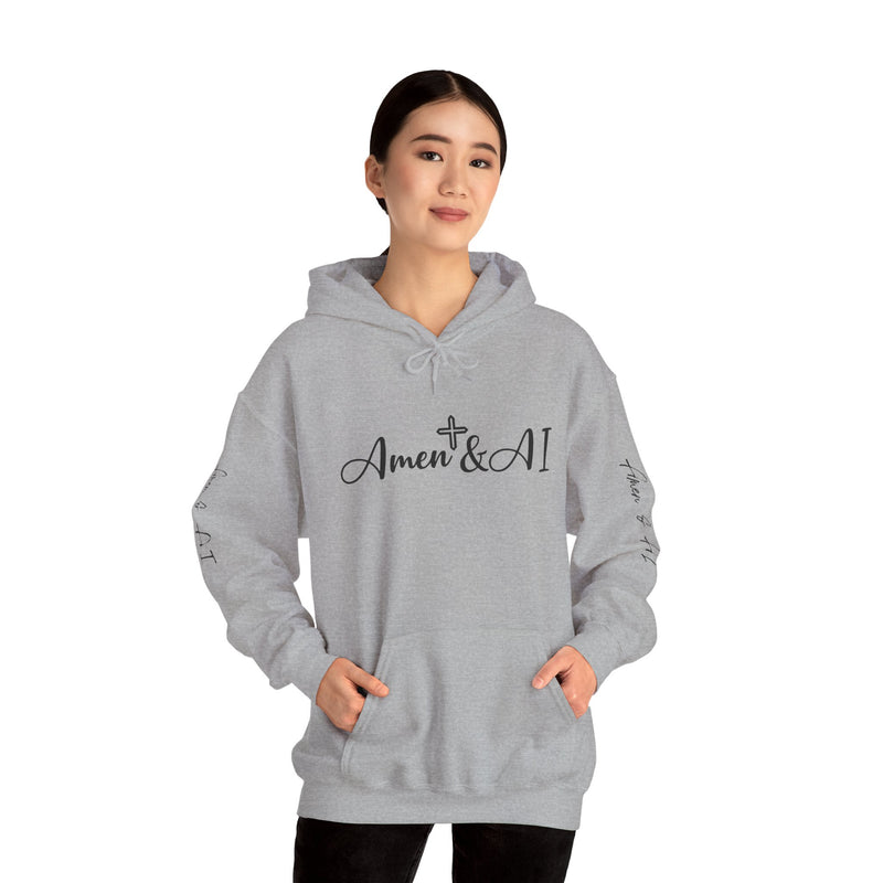 Amen & AI Unisex Heavy Blend™ Hooded Sweatshirt