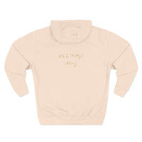 Faith Script Hoodie — "A Daily Dose of Faith" Gold Script Fleece Hoodie