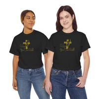 Christian T-Shirt - 'Hope You Can Hold' Gold Cross Tee