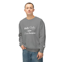 Holy Code Crewneck Sweatshirt — "Divine Purpose" Programmer Graphic