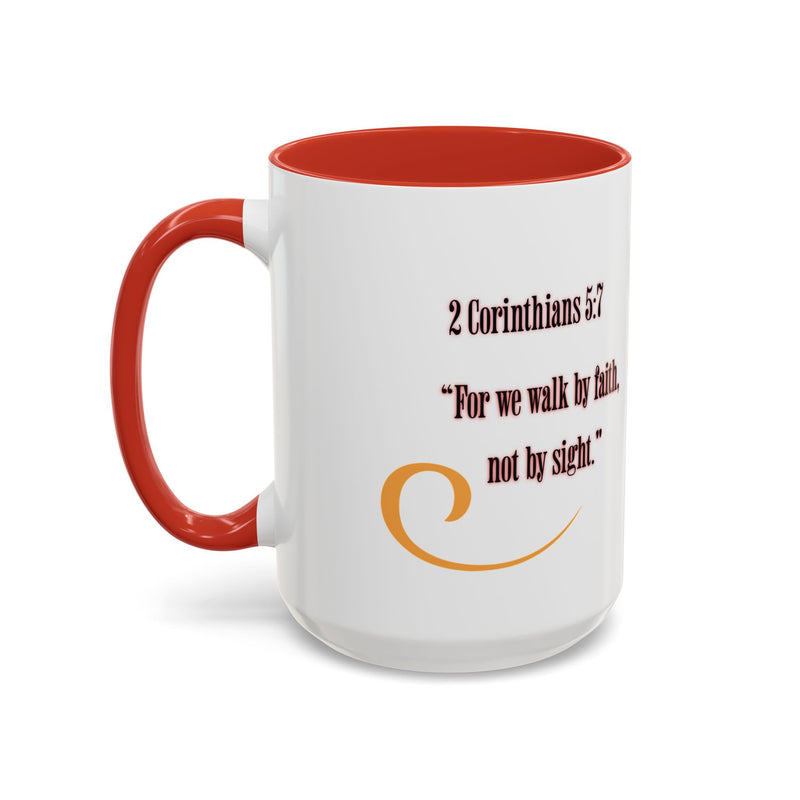 Blessed Coffee Mug — "Walk by Faith" Inspirational Christian Mug