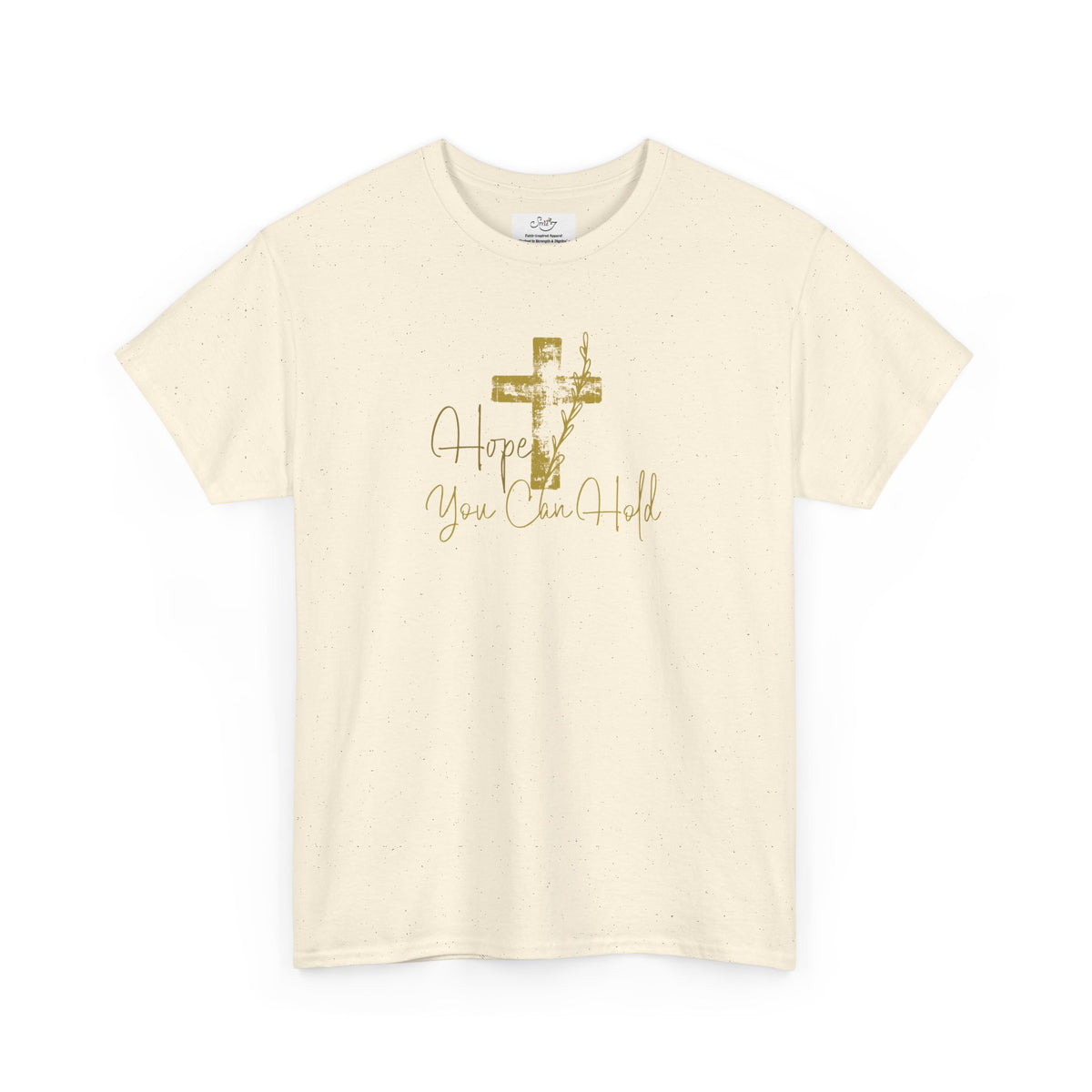 Christian T-Shirt - 'Hope You Can Hold' Gold Cross Tee