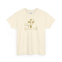 Christian T-Shirt - 'Hope You Can Hold' Gold Cross Tee