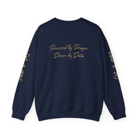 Christian AI Crewneck Sweatshirt - "Amen & AI" Gold Script, "Powered by Prayer, Driven by Data"