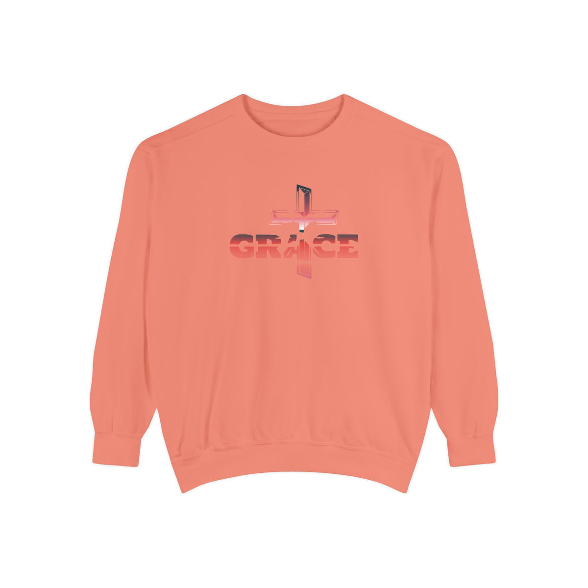 Grace Cross Sweatshirt — Christian Faith Graphic Crewneck