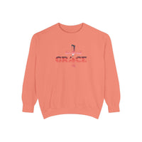 Grace Cross Sweatshirt — Christian Faith Graphic Crewneck