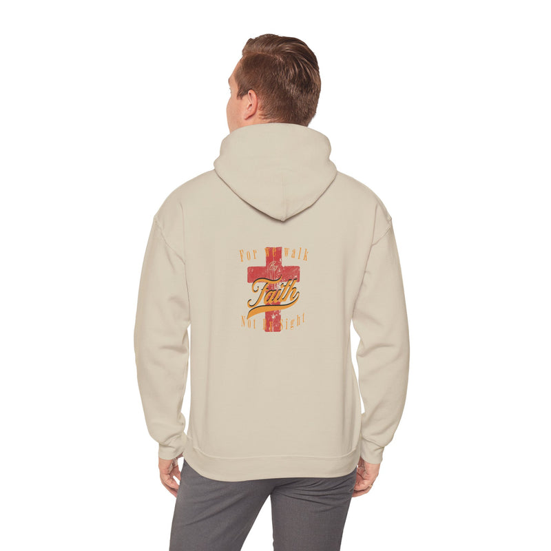 Unisex Blessed Faith Hoodie - 'Walk by Faith' Christian Pullover