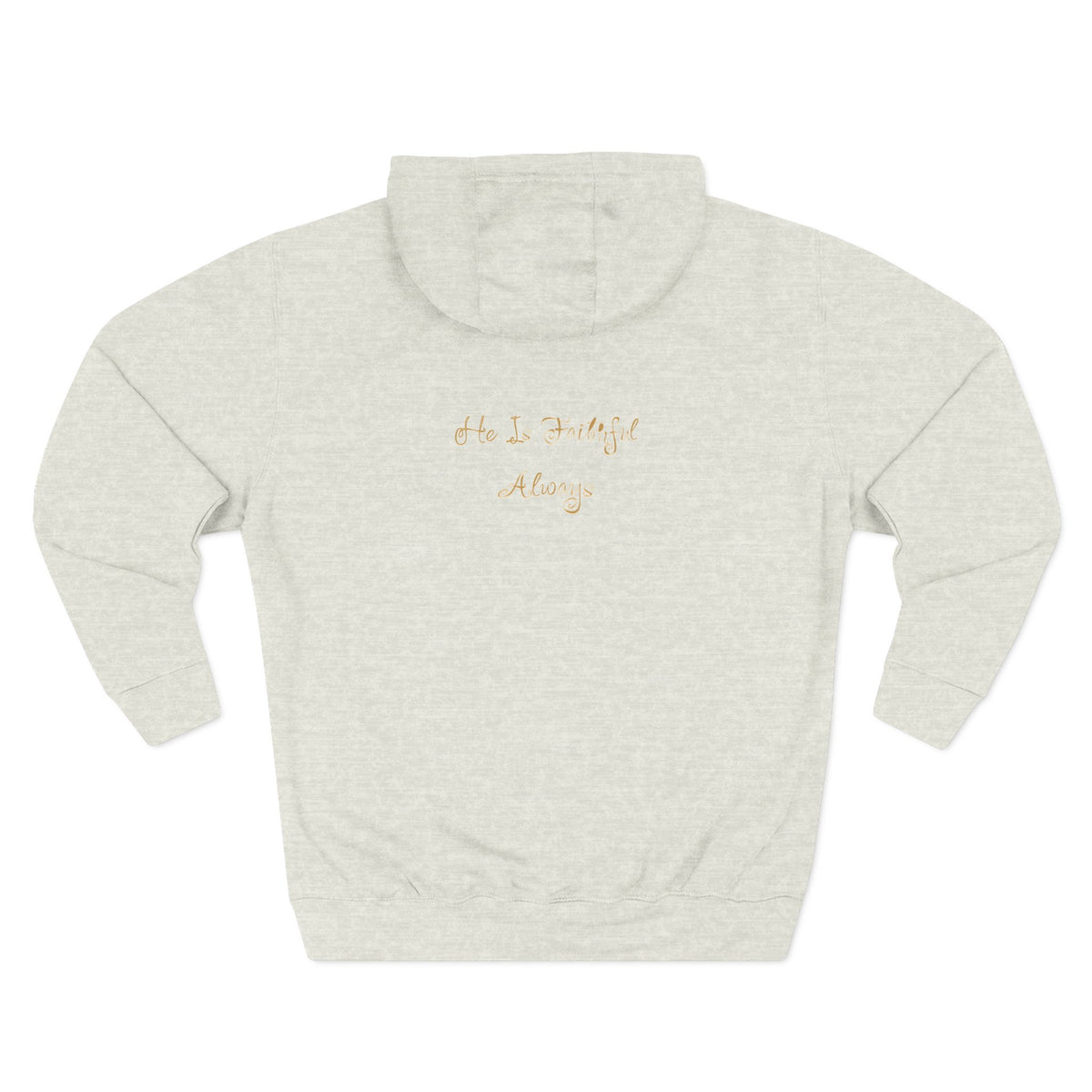 Faith Script Hoodie — "A Daily Dose of Faith" Gold Script Fleece Hoodie