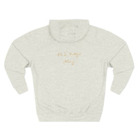 Faith Script Hoodie — "A Daily Dose of Faith" Gold Script Fleece Hoodie