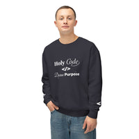 Holy Code Crewneck Sweatshirt — "Divine Purpose" Programmer Graphic
