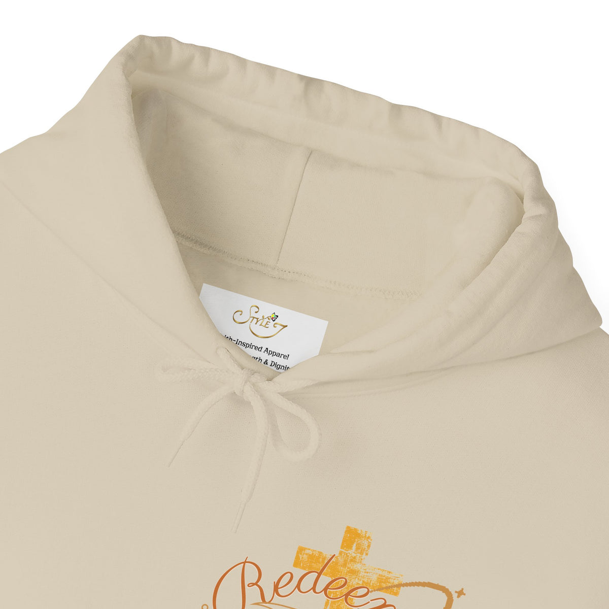 Redeemed Hoodie — Christian Cross Inspirational Pullover