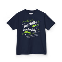 Kids Tee — "Fearfully and Wonderfully Made" Inspirational Christian Shirt