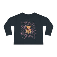 Toddler Tee — "Loved" Cute Teddy Bear Cross Design Long Sleeve