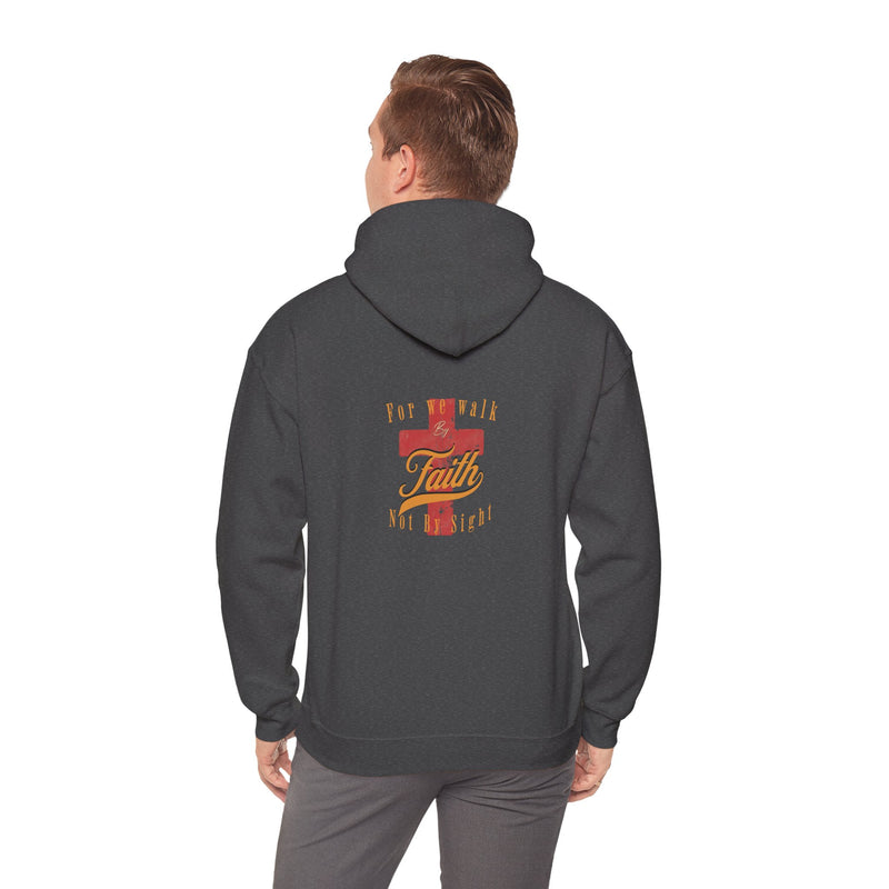 Unisex Blessed Faith Hoodie - 'Walk by Faith' Christian Pullover