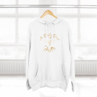 Faith Script Hoodie — "A Daily Dose of Faith" Gold Script Fleece Hoodie