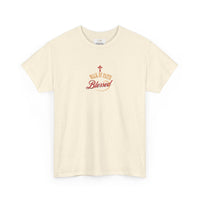 Unisex Blessed Faith T-Shirt — Christian Cross Religious Tee ("Blessed" design)