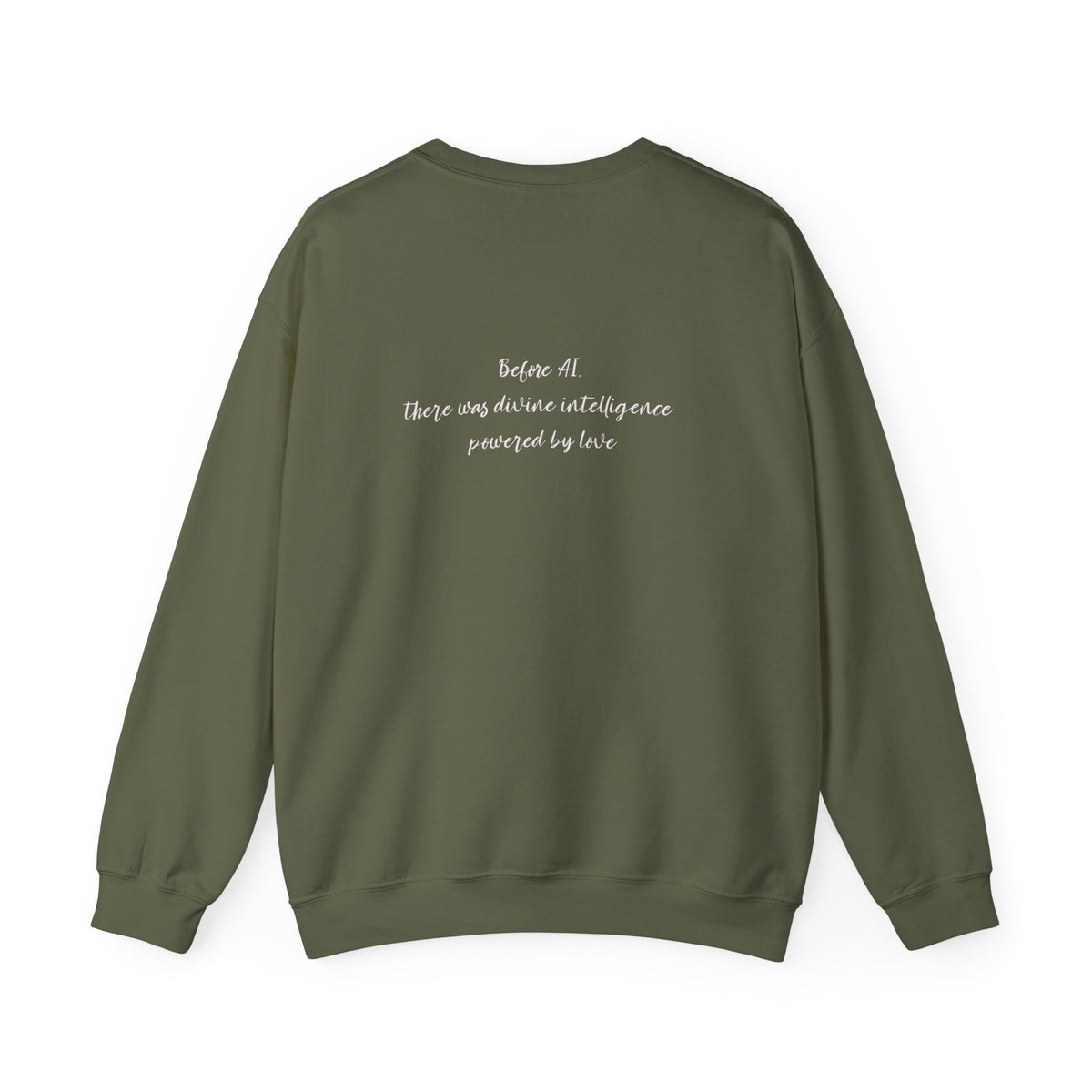 AI Love Crewneck Sweatshirt – "Love is the Original Algorithm" Inspirational Tech Quote