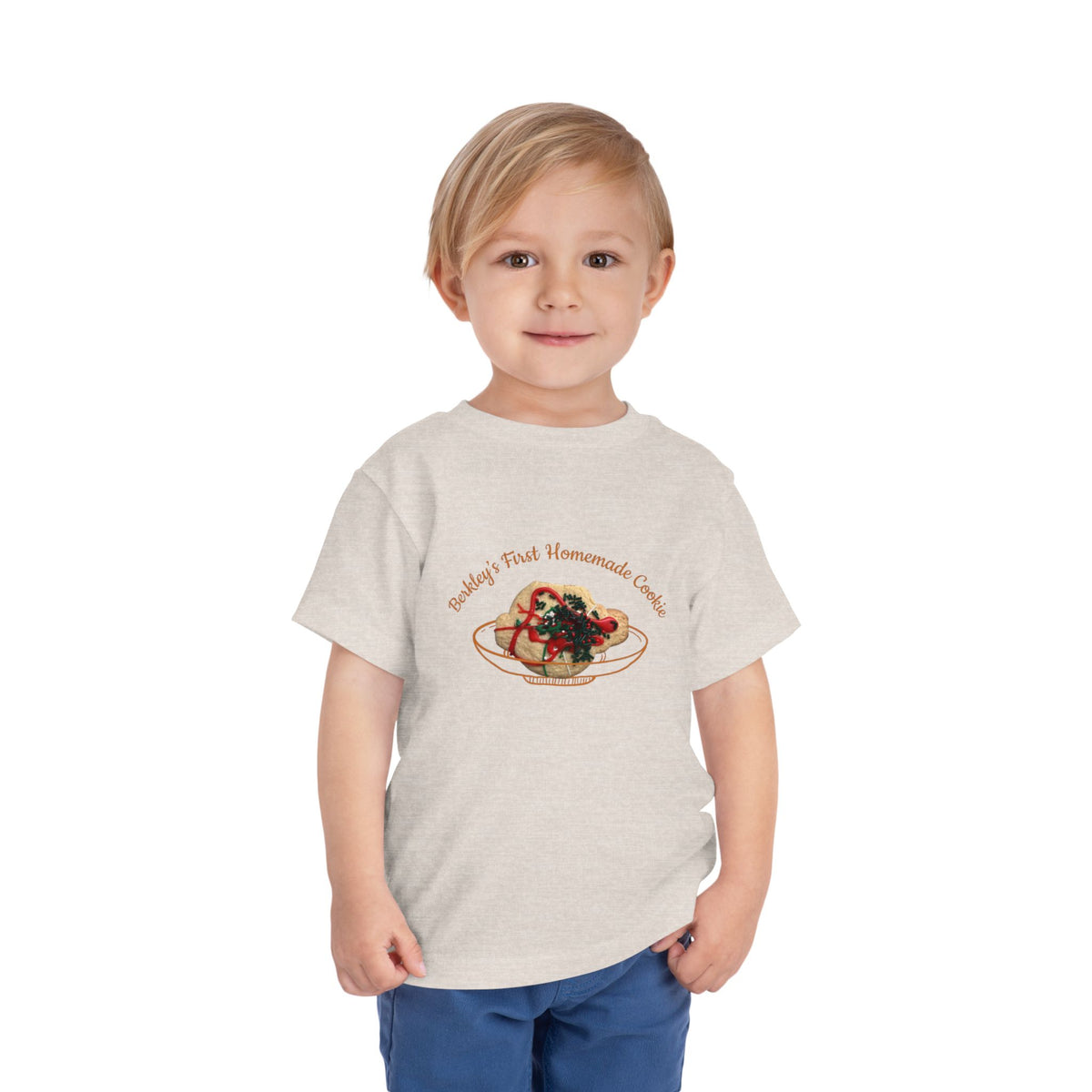 Toddler Tee — "Love Nana" Cute Heart & Homemade Cookies Kids T-Shirt