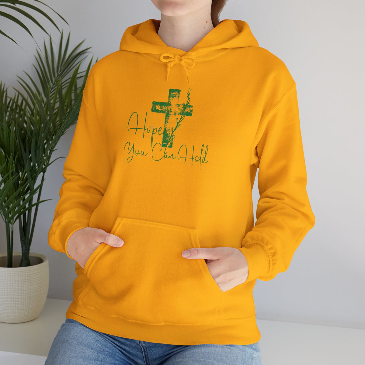 Faith Cross Hoodie — "Hope You Can Hold" Christian Pullover