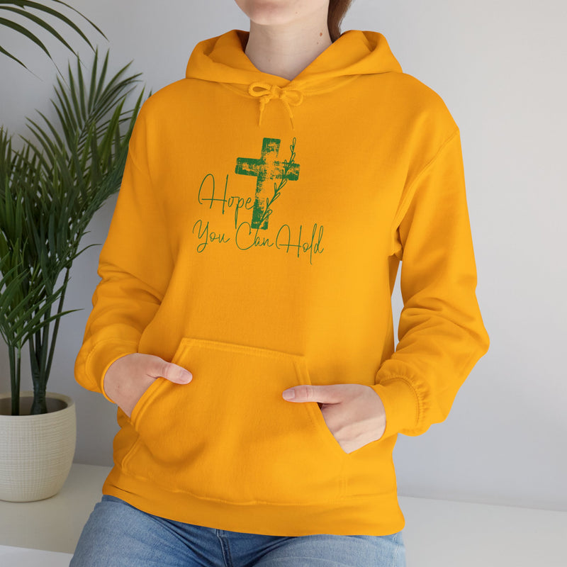 Faith Cross Hoodie — "Hope You Can Hold" Christian Pullover