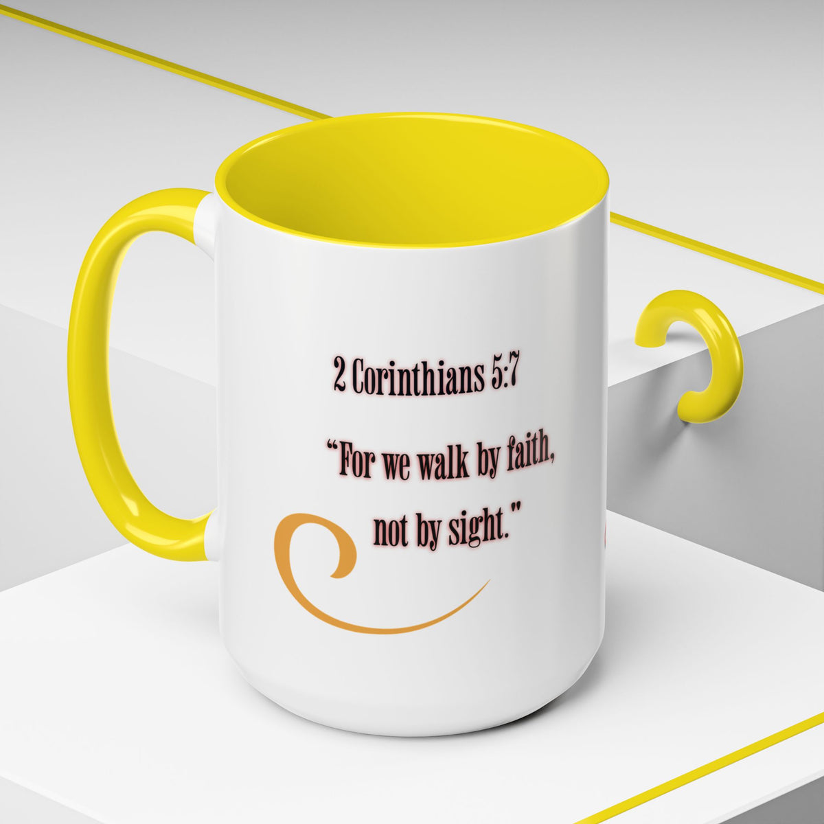Blessed Coffee Mug — "Walk by Faith" Inspirational Christian Mug