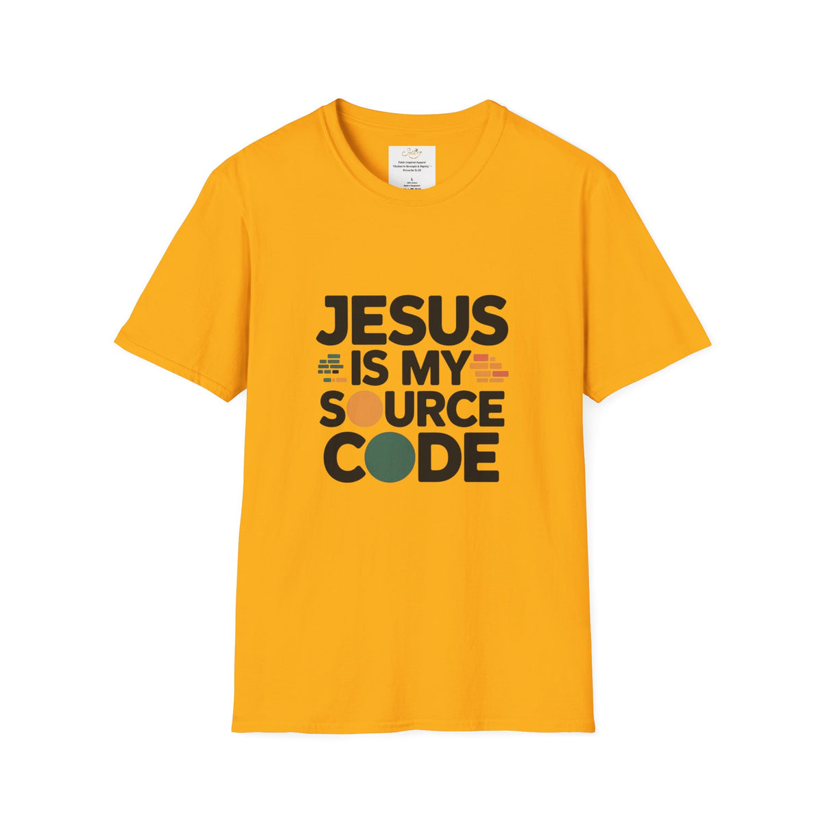 Jesus Is My Source Code T-Shirt — Christian Programmer Tee