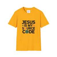 Jesus Is My Source Code T-Shirt — Christian Programmer Tee