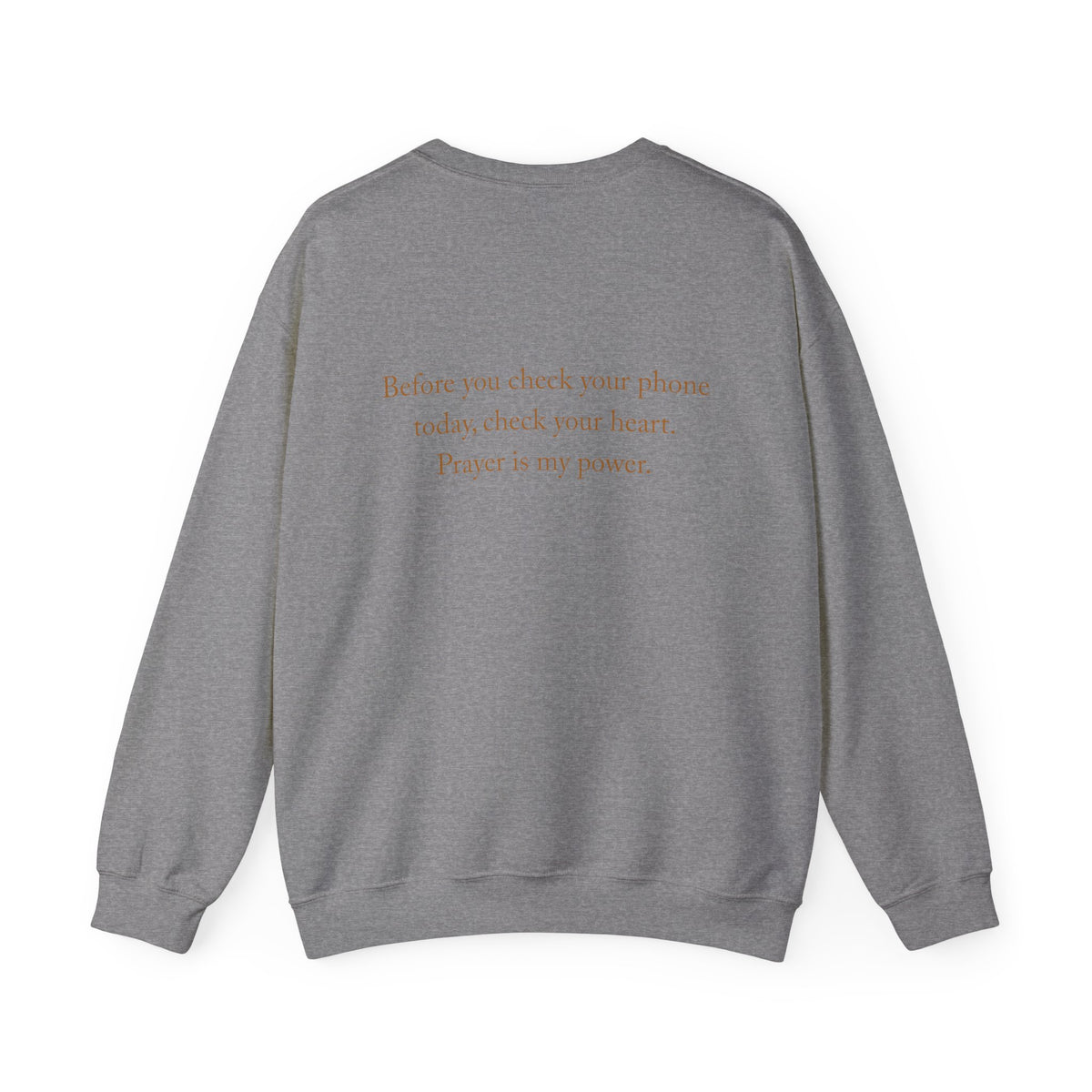 Prayer Is My Power Crewneck Sweatshirt — Inspirational Faith Sweatshirt