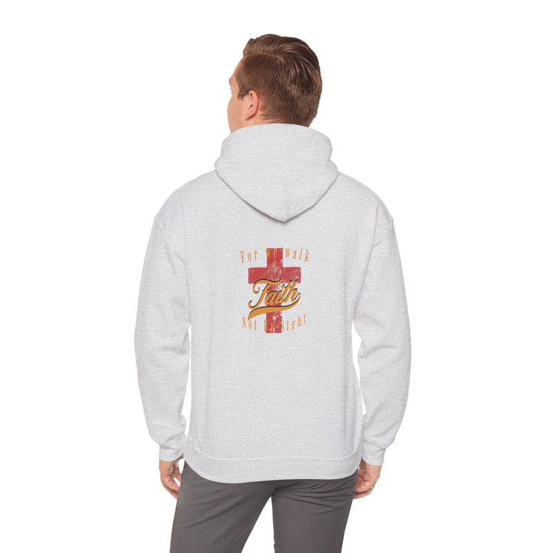 Unisex Blessed Faith Hoodie - 'Walk by Faith' Christian Pullover