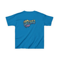 Kids 'Child of Light' Graphic Tee — Colorful Hand-Lettered 'Cherished' Back Design