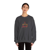 Unisex Christian Crewneck Sweatshirt — "Blessed" Faith Cross Graphic