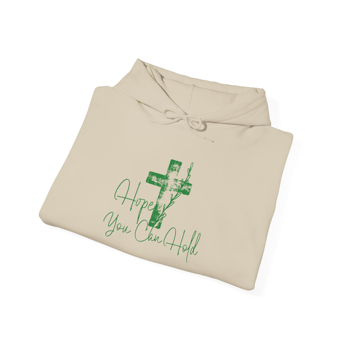 Faith Cross Hoodie — "Hope You Can Hold" Christian Pullover