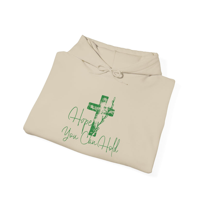 Faith Cross Hoodie — "Hope You Can Hold" Christian Pullover