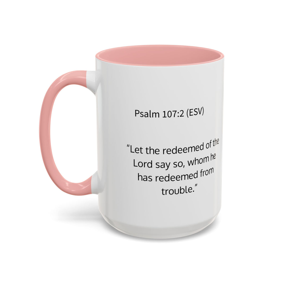 Redeemed Cross Accent Coffee Mug — Inspirational Christian Tea Cup (11/15oz)