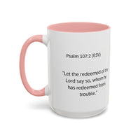 Redeemed Cross Accent Coffee Mug — Inspirational Christian Tea Cup (11/15oz)