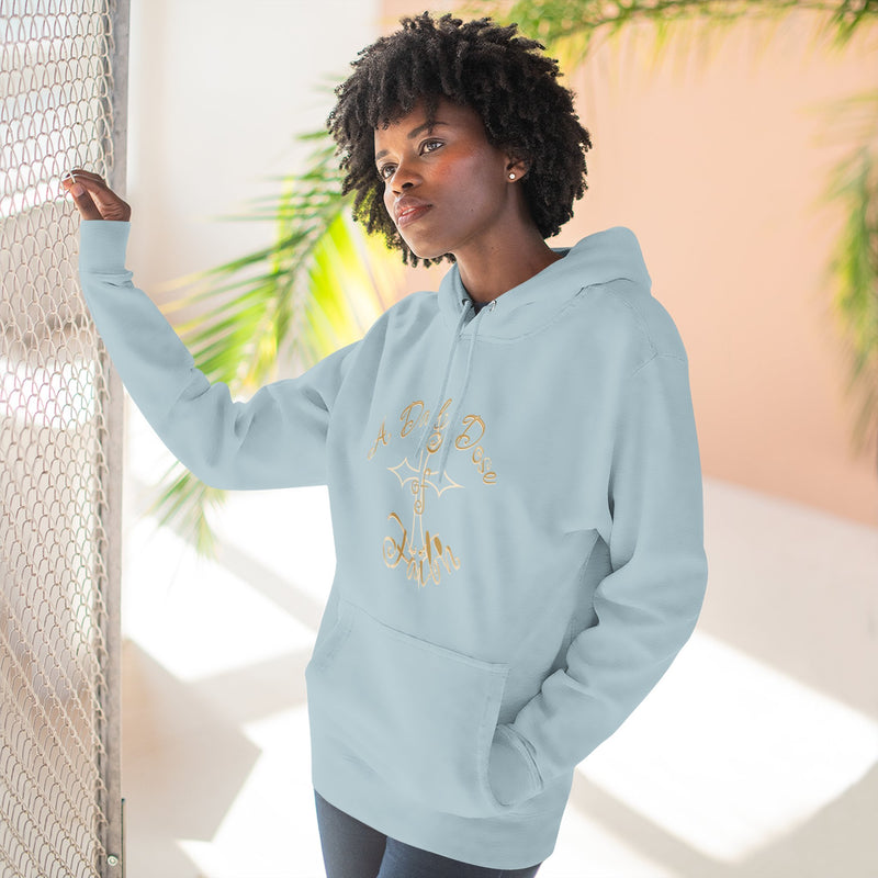 Faith Script Hoodie — "A Daily Dose of Faith" Gold Script Fleece Hoodie