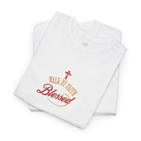 Unisex Blessed Faith T-Shirt — Christian Cross Religious Tee ("Blessed" design)