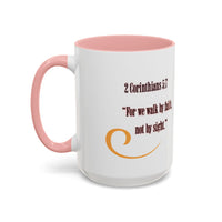 Blessed Coffee Mug — "Walk by Faith" Inspirational Christian Mug