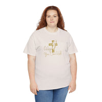 Christian T-Shirt - 'Hope You Can Hold' Gold Cross Tee