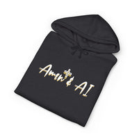 Faith + AI Hoodie — "Amen + AI" Religious Tech Graphic Pullover