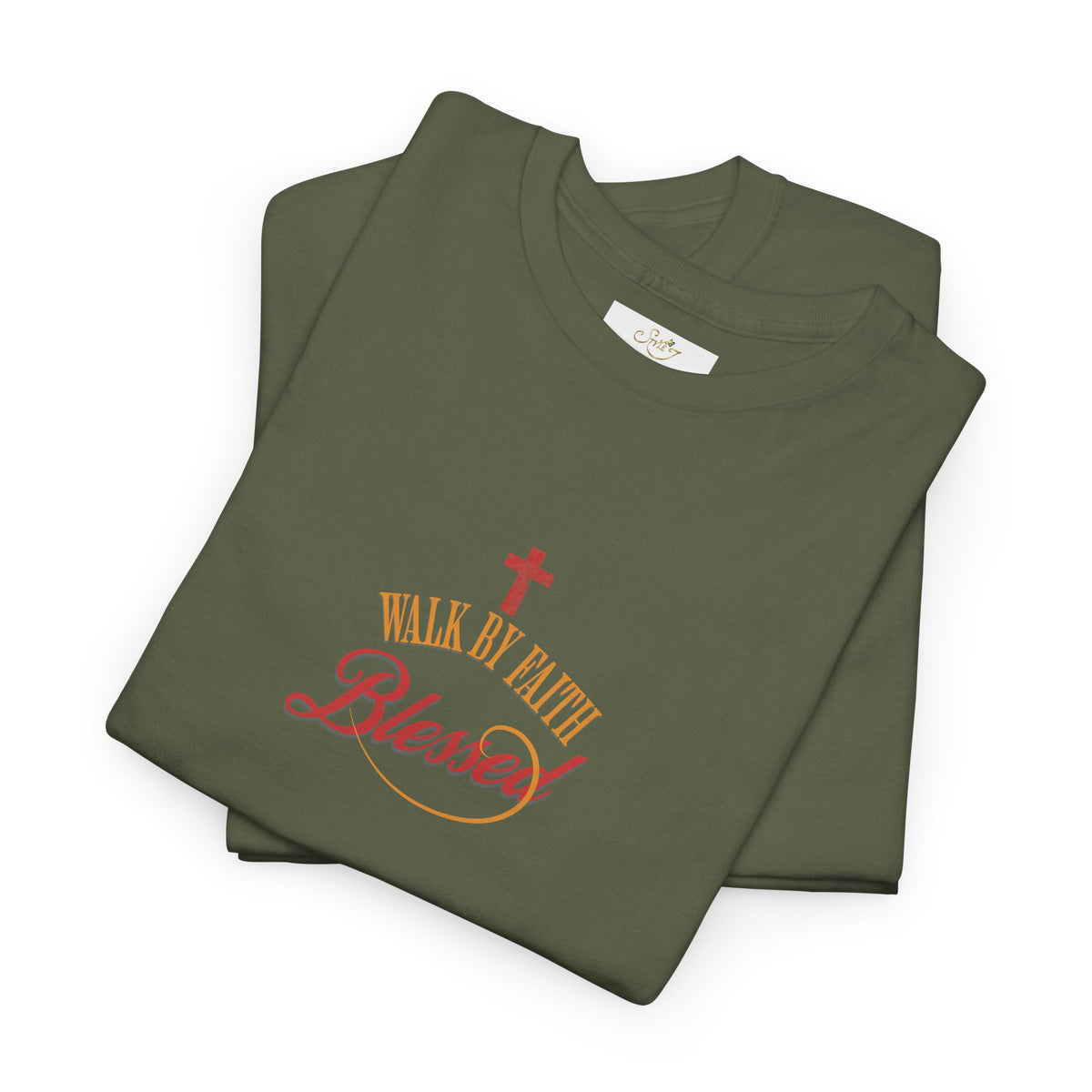 Unisex Blessed Faith T-Shirt — Christian Cross Religious Tee ("Blessed" design)