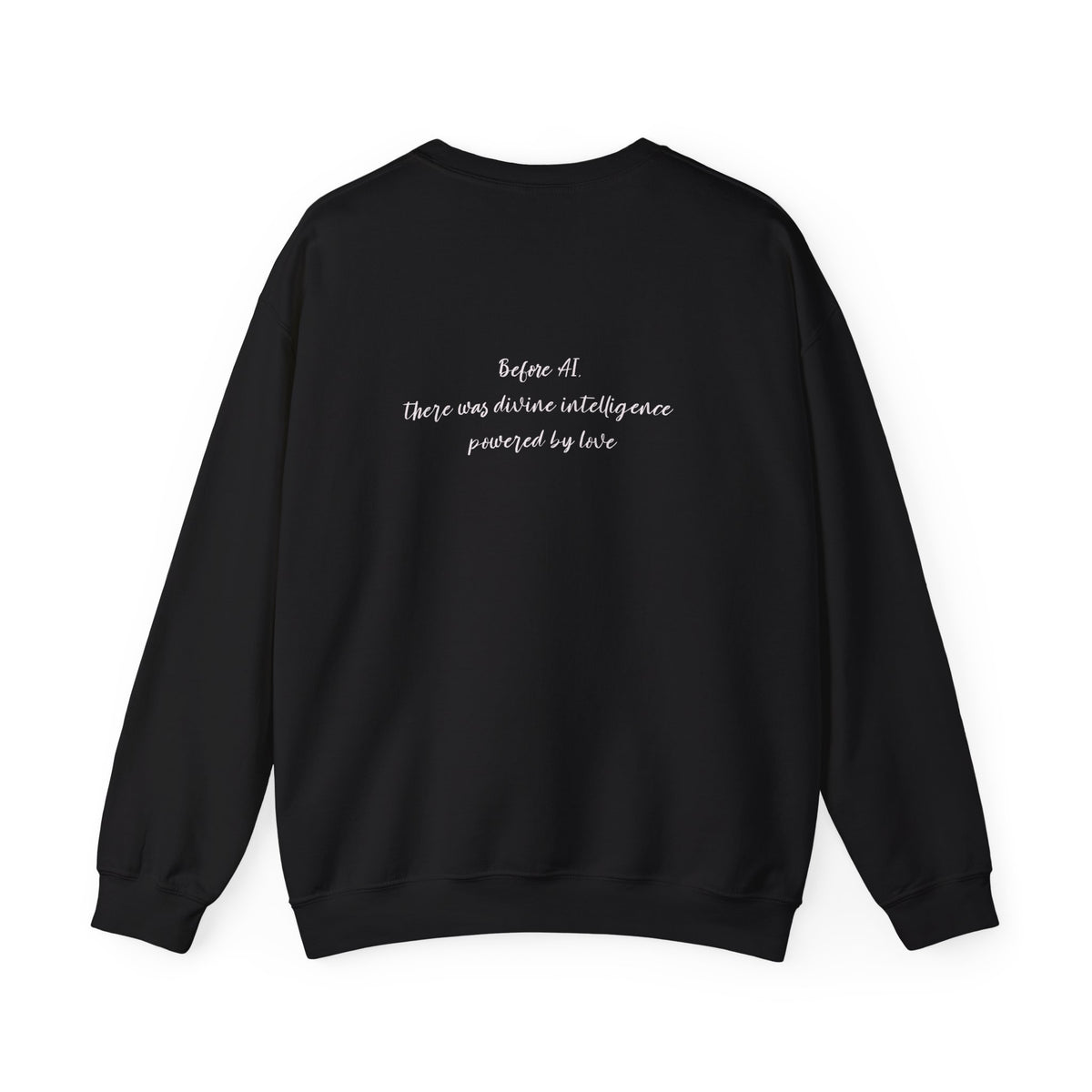 AI Love Crewneck Sweatshirt – "Love is the Original Algorithm" Inspirational Tech Quote