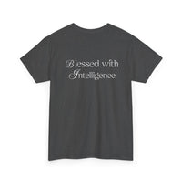 Amen & Algorithms T‑Shirt — “Blessed with Intelligence” Graphic Tee
