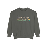 AI-Powered Sweatshirt — "God's Message Multiplied by AI" Crewneck