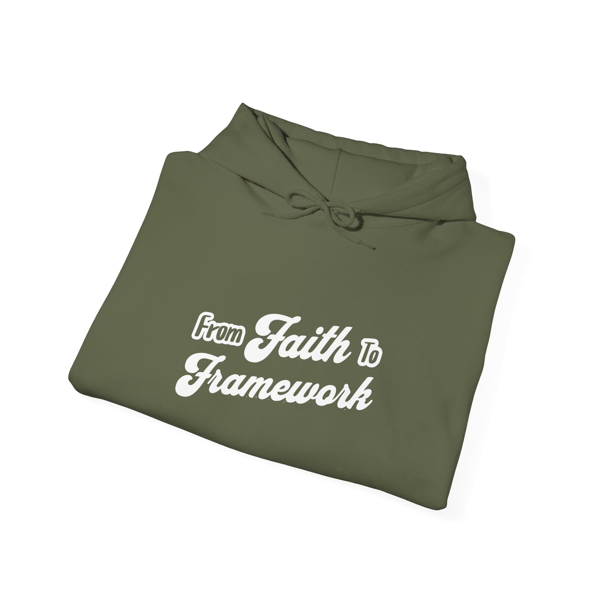 Faith & Framework Hoodie — Inspirational Christian Pullover