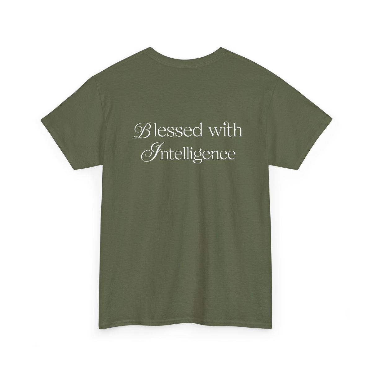 Amen & Algorithms T‑Shirt — “Blessed with Intelligence” Graphic Tee