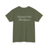 Amen & Algorithms T‑Shirt — “Blessed with Intelligence” Graphic Tee